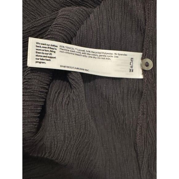 Eileen Fisher Shirt Womens Large Crinkle Knit Tencel Lyocell Relaxed Fit Top - Picture 8 of 10